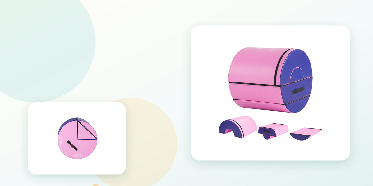 Kangaroo Hoppers gymnastics training roller and flip and roll trainer for backbends