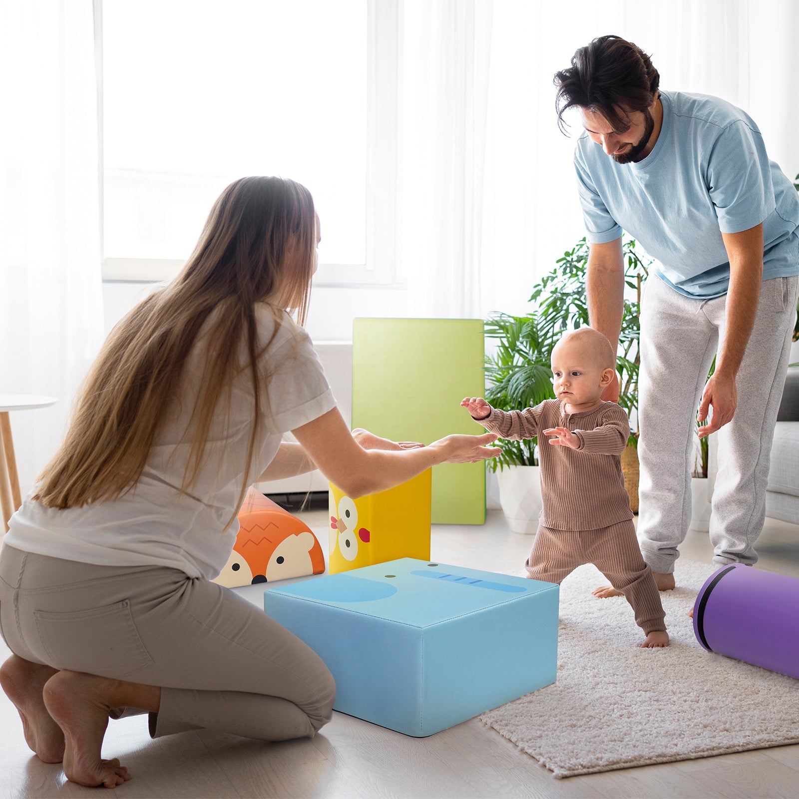 Kangaroo Hoppers 5-Piece SoftPlay Safari Climber Set