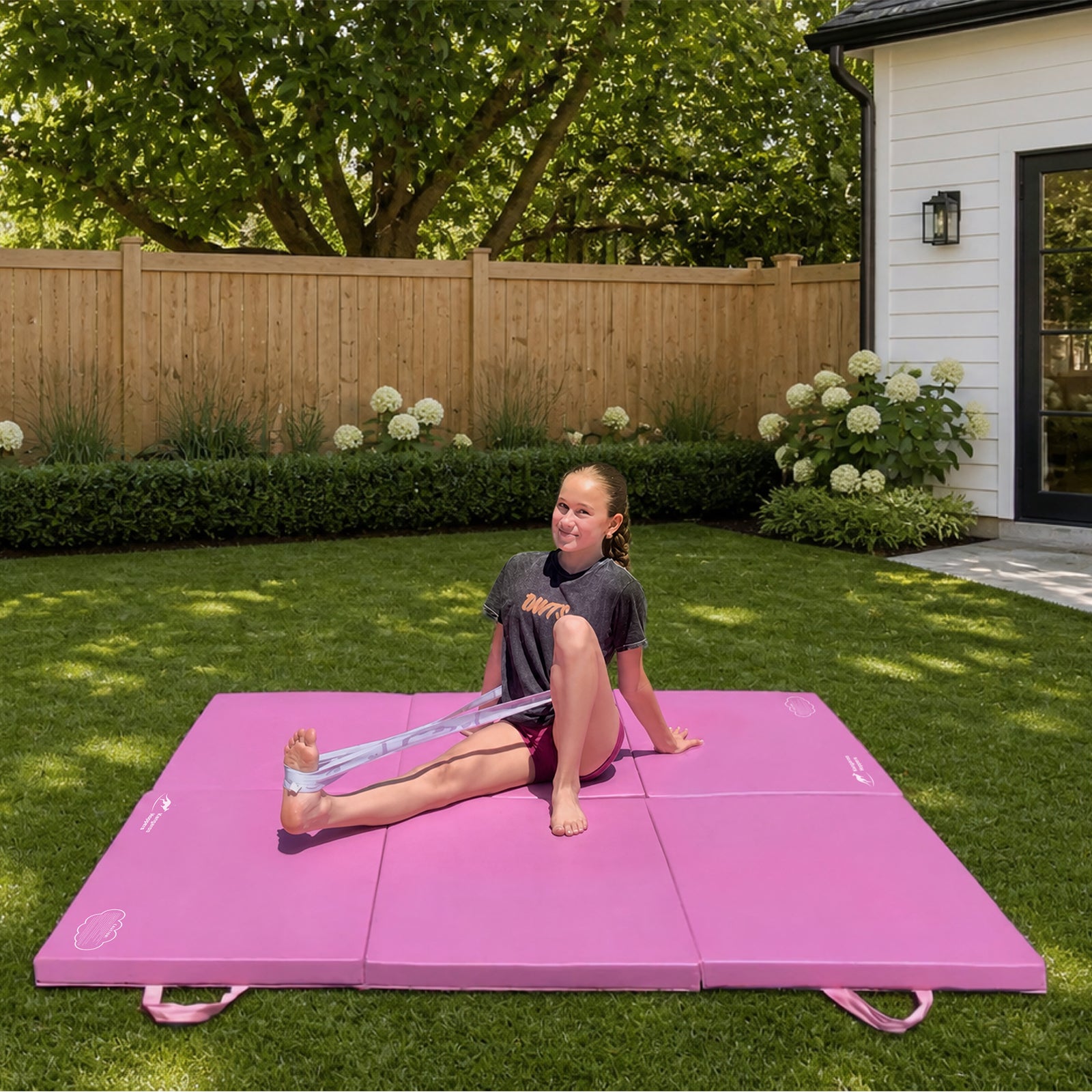 Kangaroo Hoppers Gymnastics Training Mat & Resistance Band Set