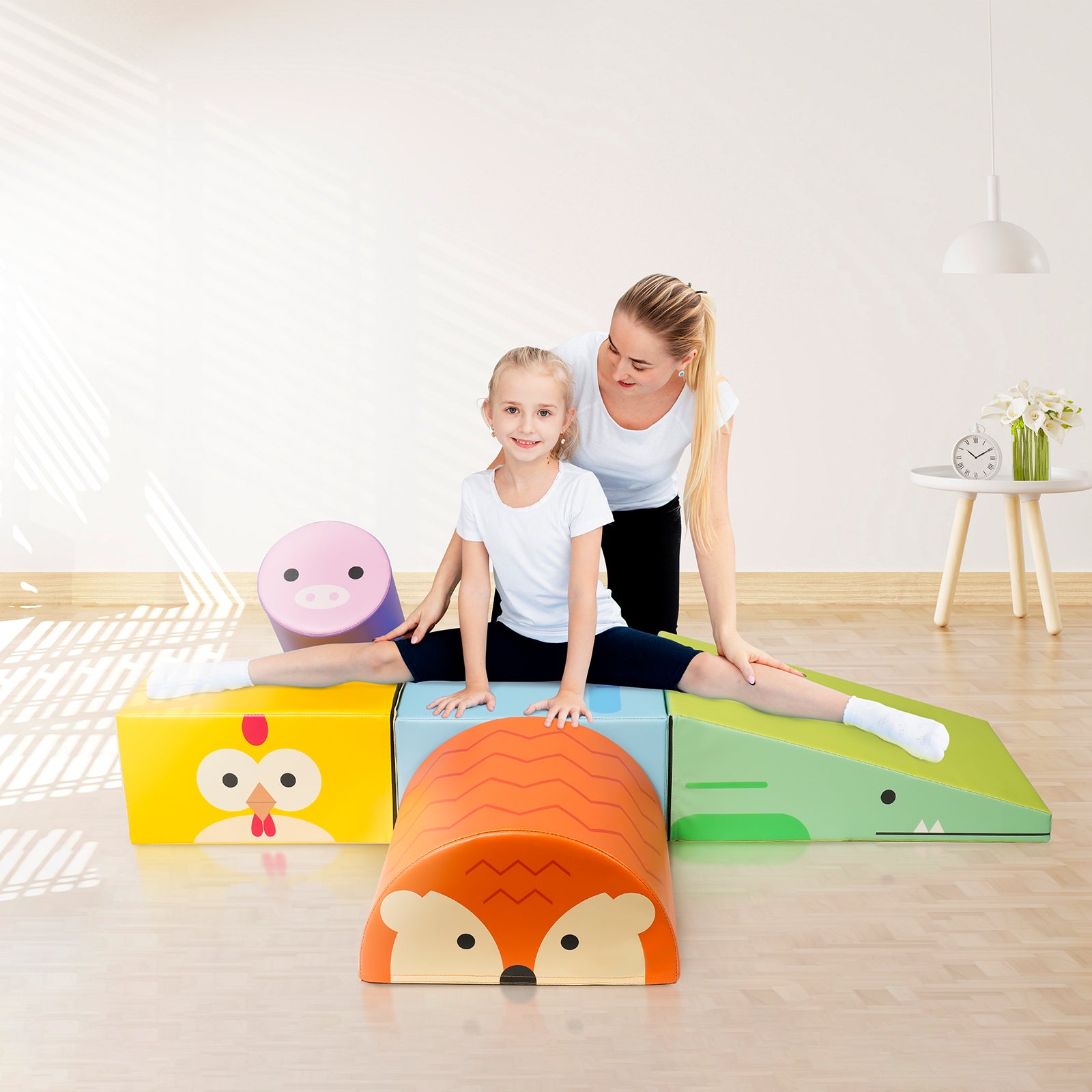 Kangaroo Hoppers 5-Piece SoftPlay Safari Climber Set