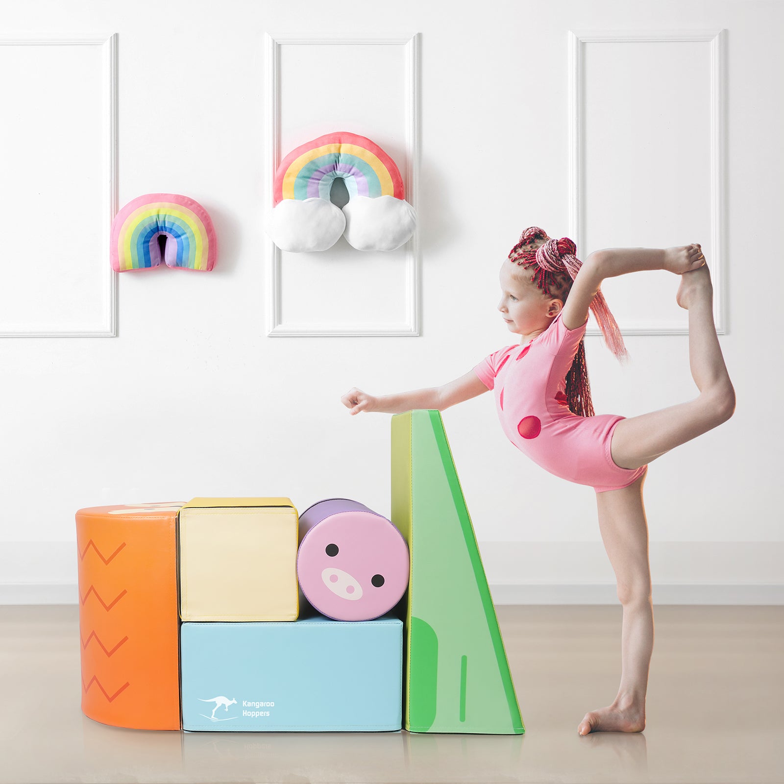 Kangaroo Hoppers 5-Piece SoftPlay Safari Climber Set