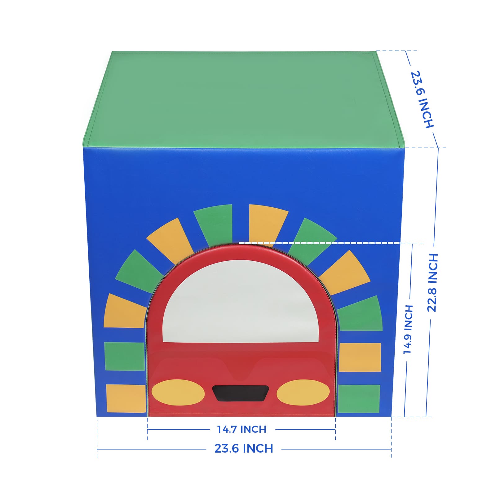 Kangaroo Hoppers 2-in-1 Car Foam Tunnel Toy – Climbing & Crawling Soft Play Block for Kids