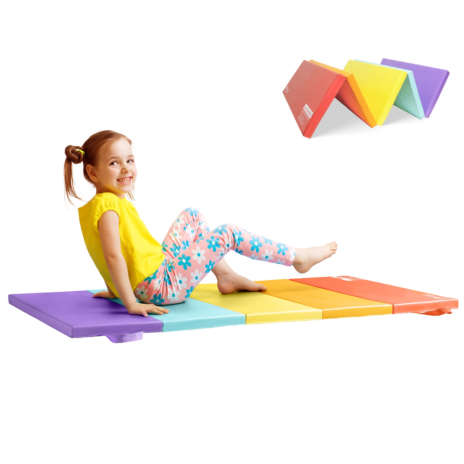 Foldable Gym Durable Gymnastics Tumbling Mat for Kids