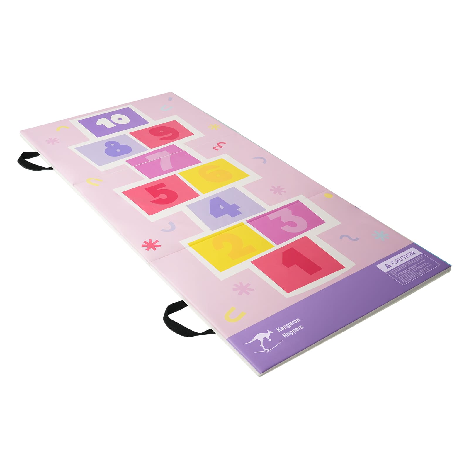 Kangaroo Hoppers Foldable Hopscotch Play Mat – Space Rocket & Candyland Themes