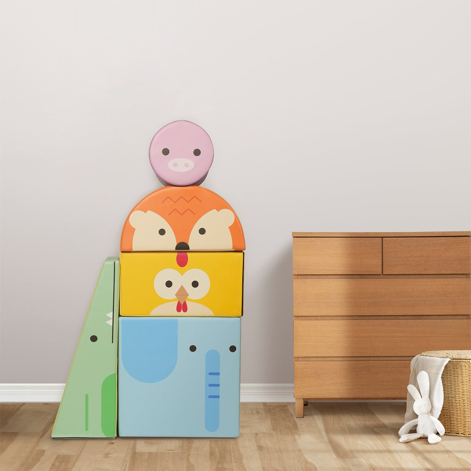 Kangaroo Hoppers 5-Piece SoftPlay Safari Climber Set