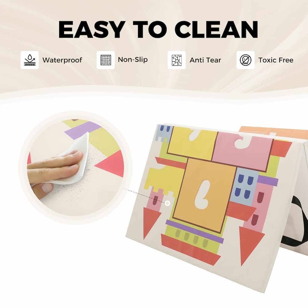 Easy-to-clean Kangaroo Hoppers gymnastics tumbling mat for home use