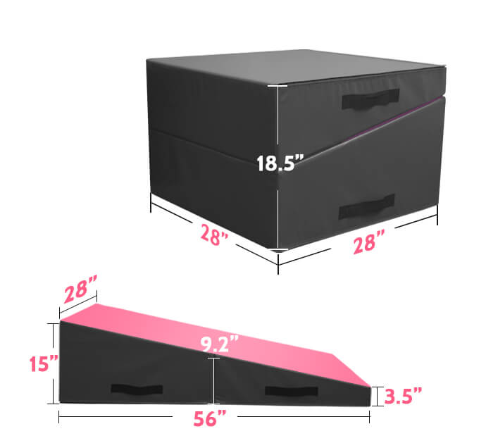Gymnastics Tumbling Cheese Wedge Mat (M/L)