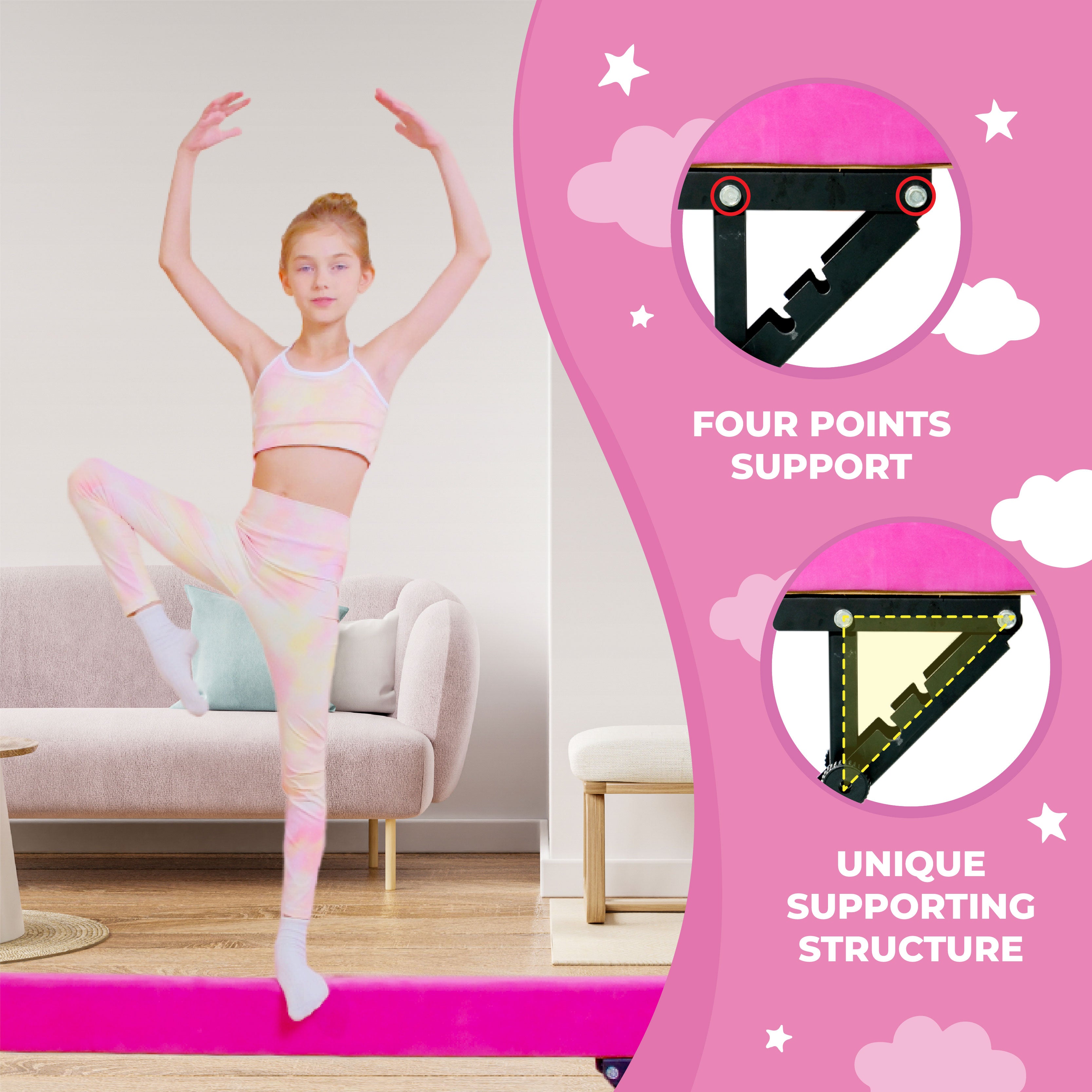 Adjustable Gymnastics Beam