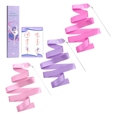 Kangaroo Hoppers Kids Gymnastics Ribbon Set for Dance & Rhythmic Training
