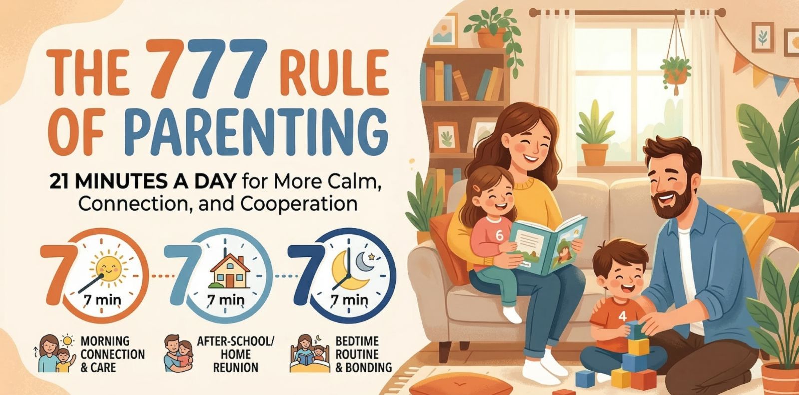 The 777 Rule of Parenting: 21 Minutes a Day for More Calm, Connection, and Cooperation