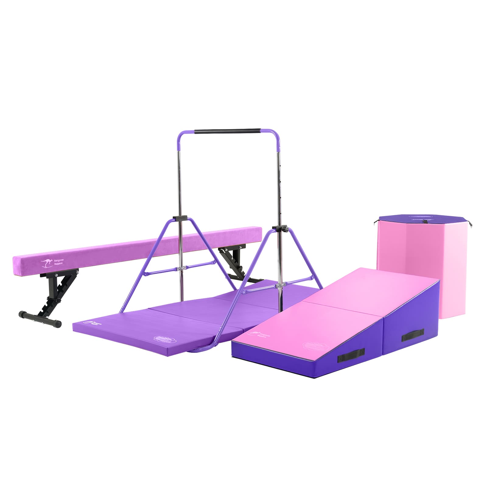 Kangaroo Hoppers Full Home Gymnastics Equipment Set(M)