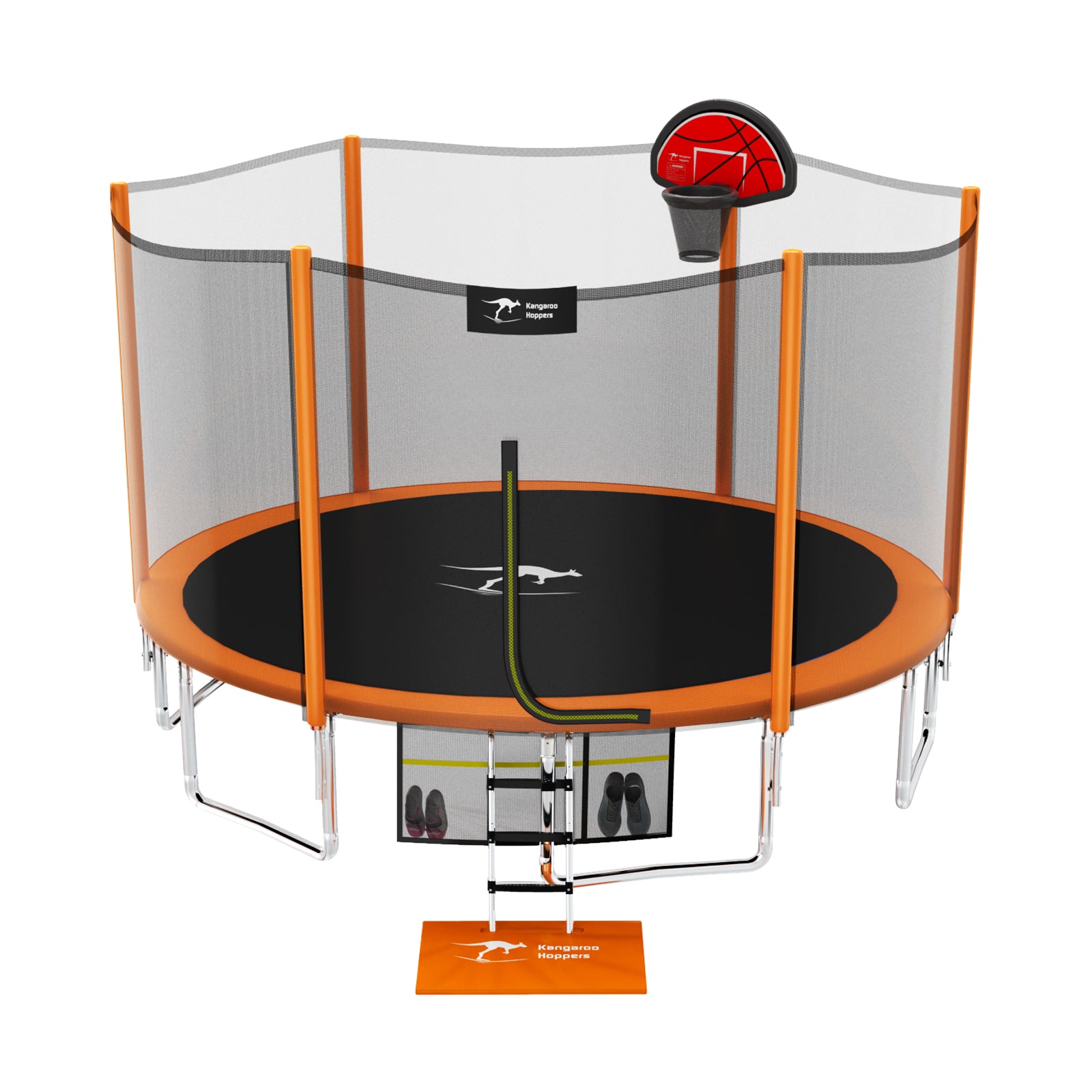 1500lbs Capacity 10/12/15FT Trampoline for Kids & Adults