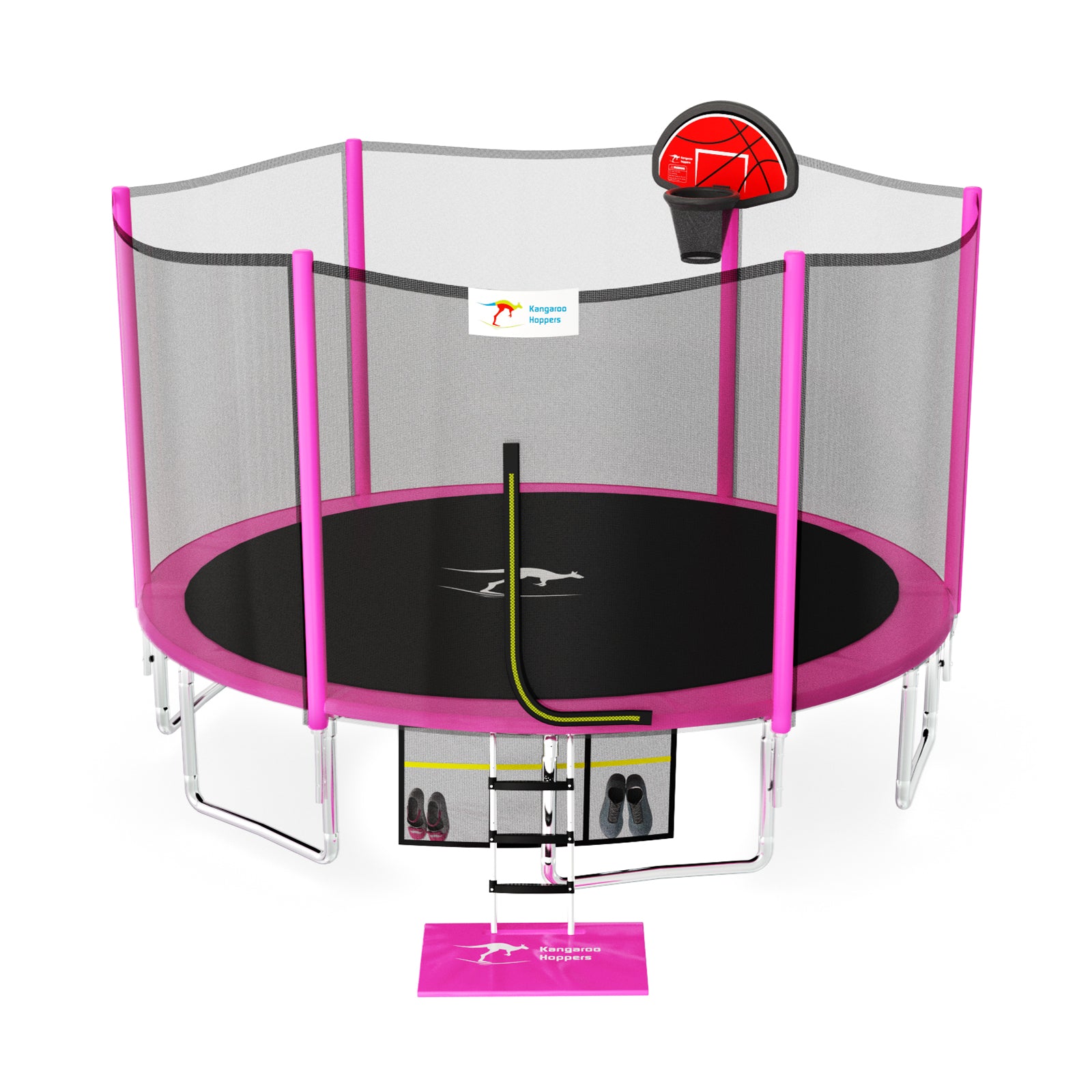 1500lbs Capacity 10/12/15FT Trampoline for Kids & Adults