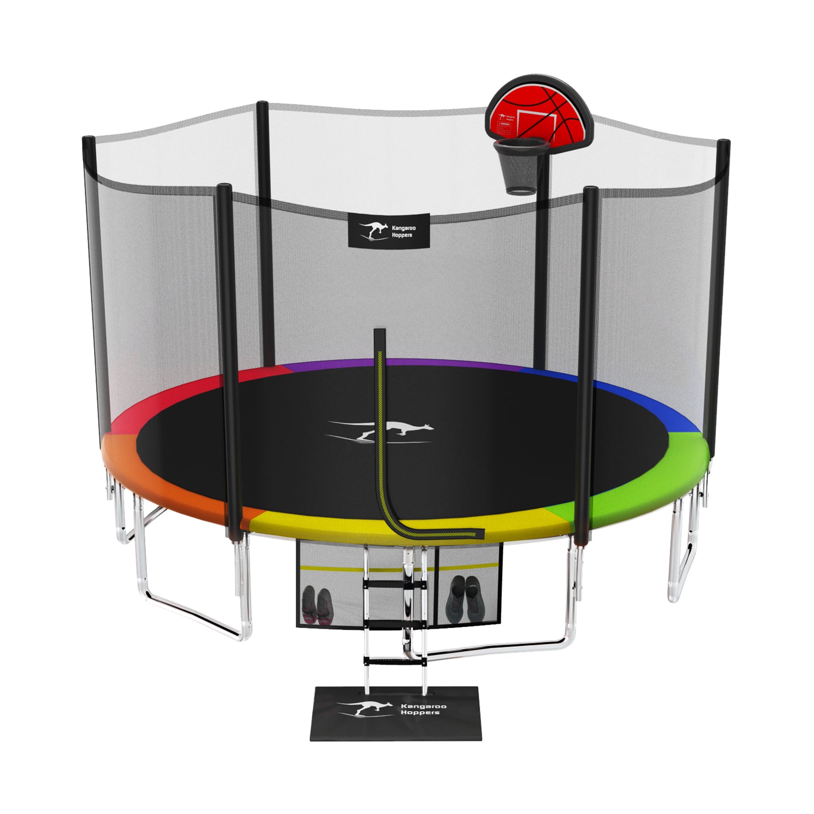 1500lbs Capacity 10/12/15FT Trampoline for Kids & Adults