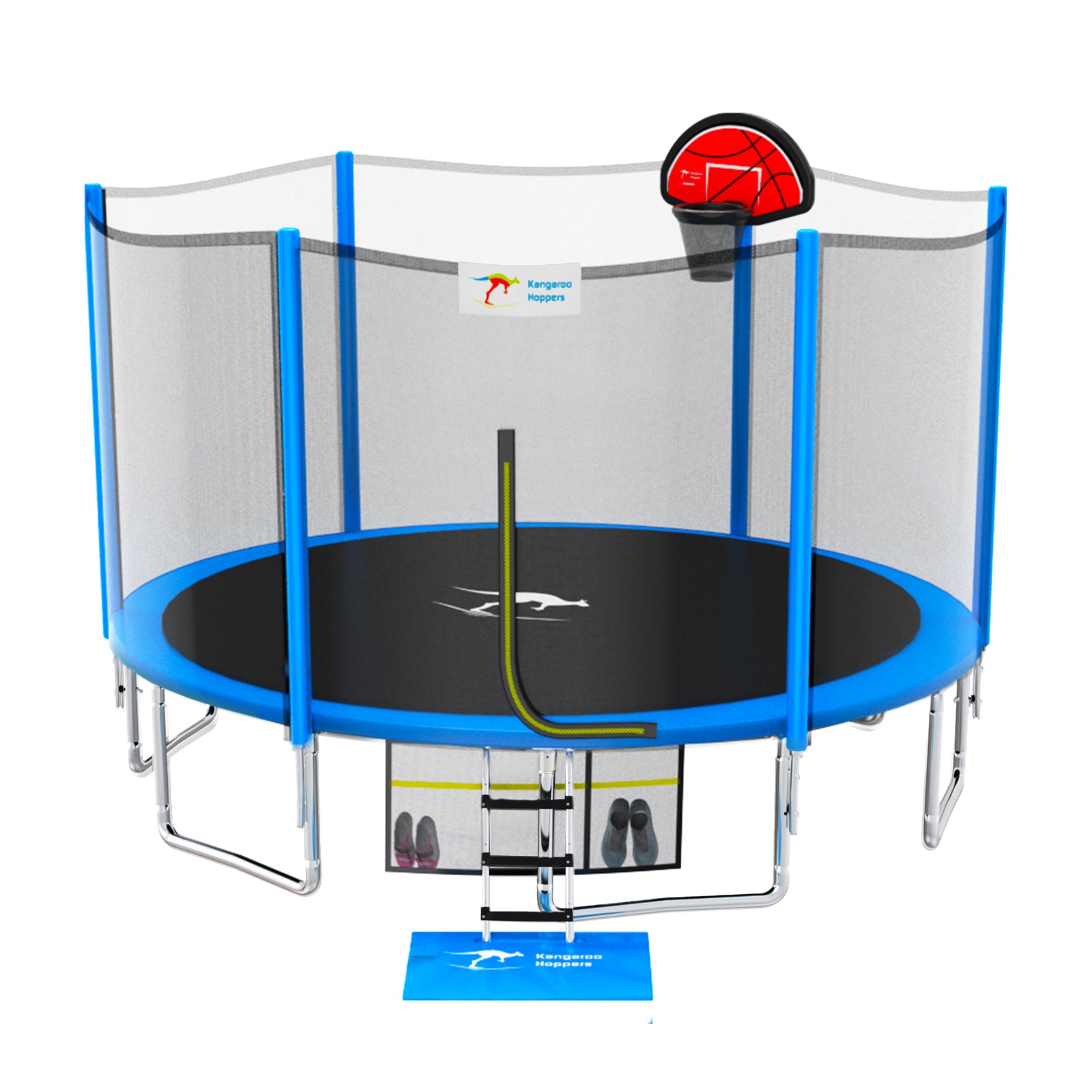 1500lbs Capacity 10/12/15FT Trampoline for Kids & Adults