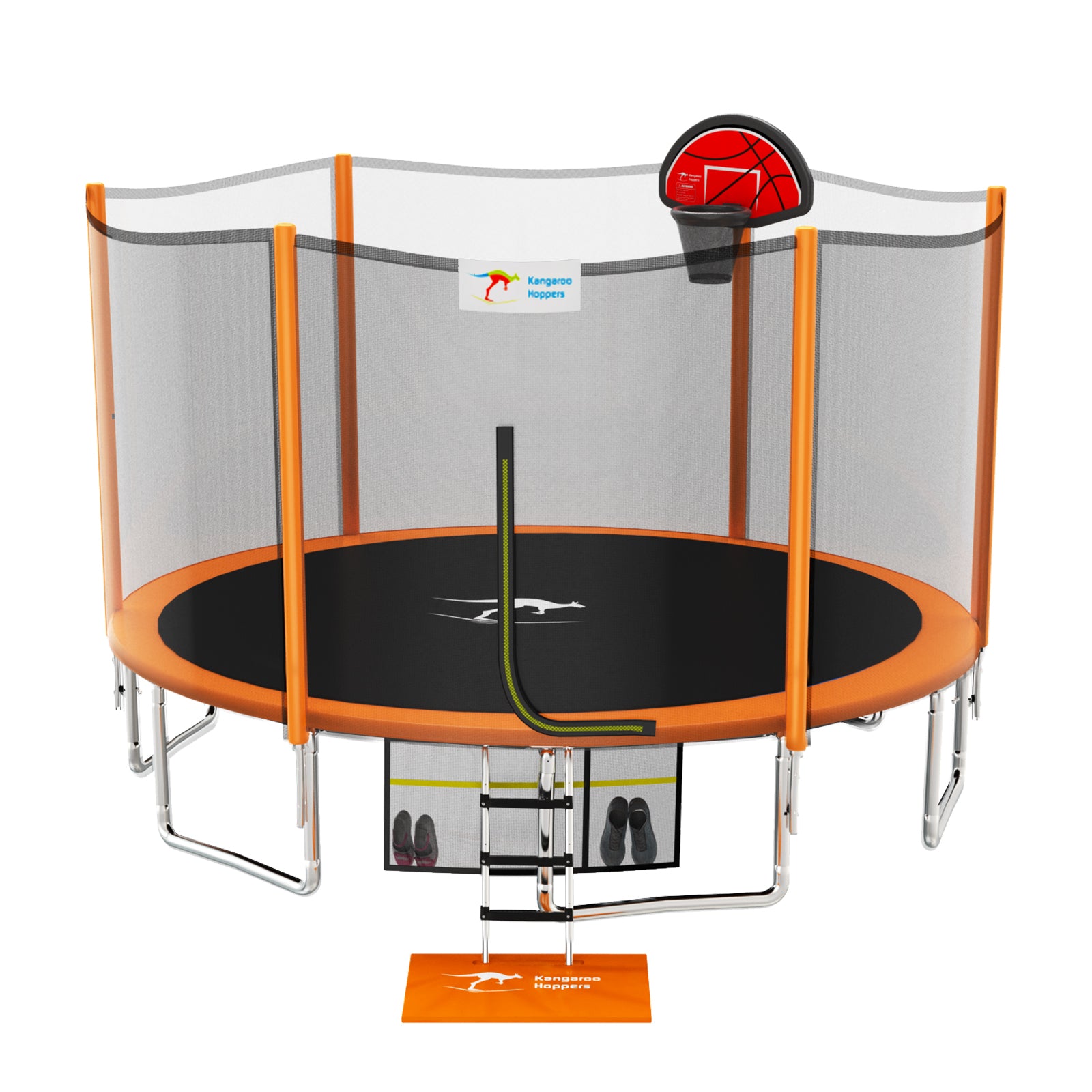 1500lbs Capacity 10/12/15FT Trampoline for Kids & Adults