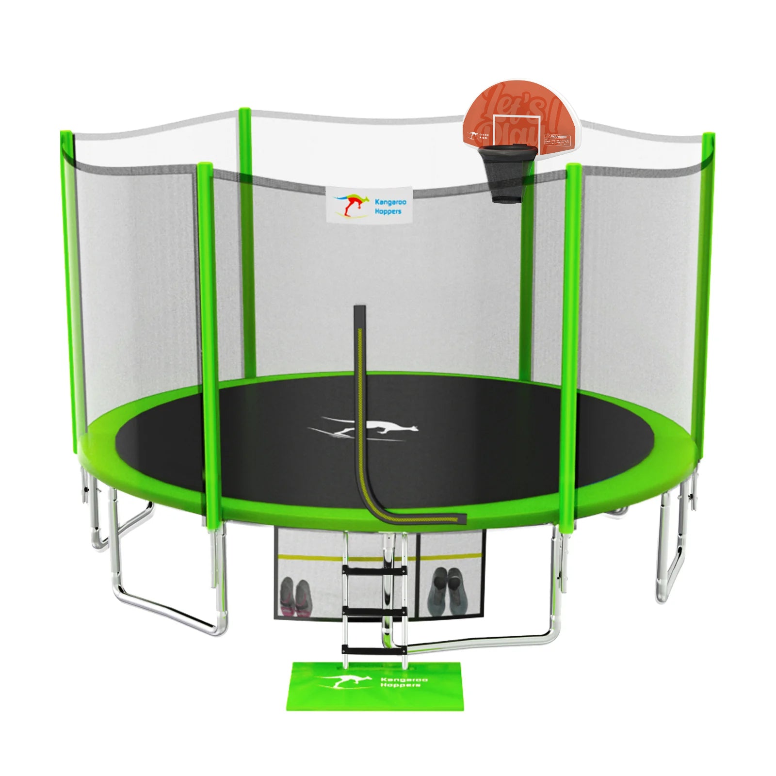 Kangaroo Hoppers 10/12/14/15FT Trampoline for Kids & Adults