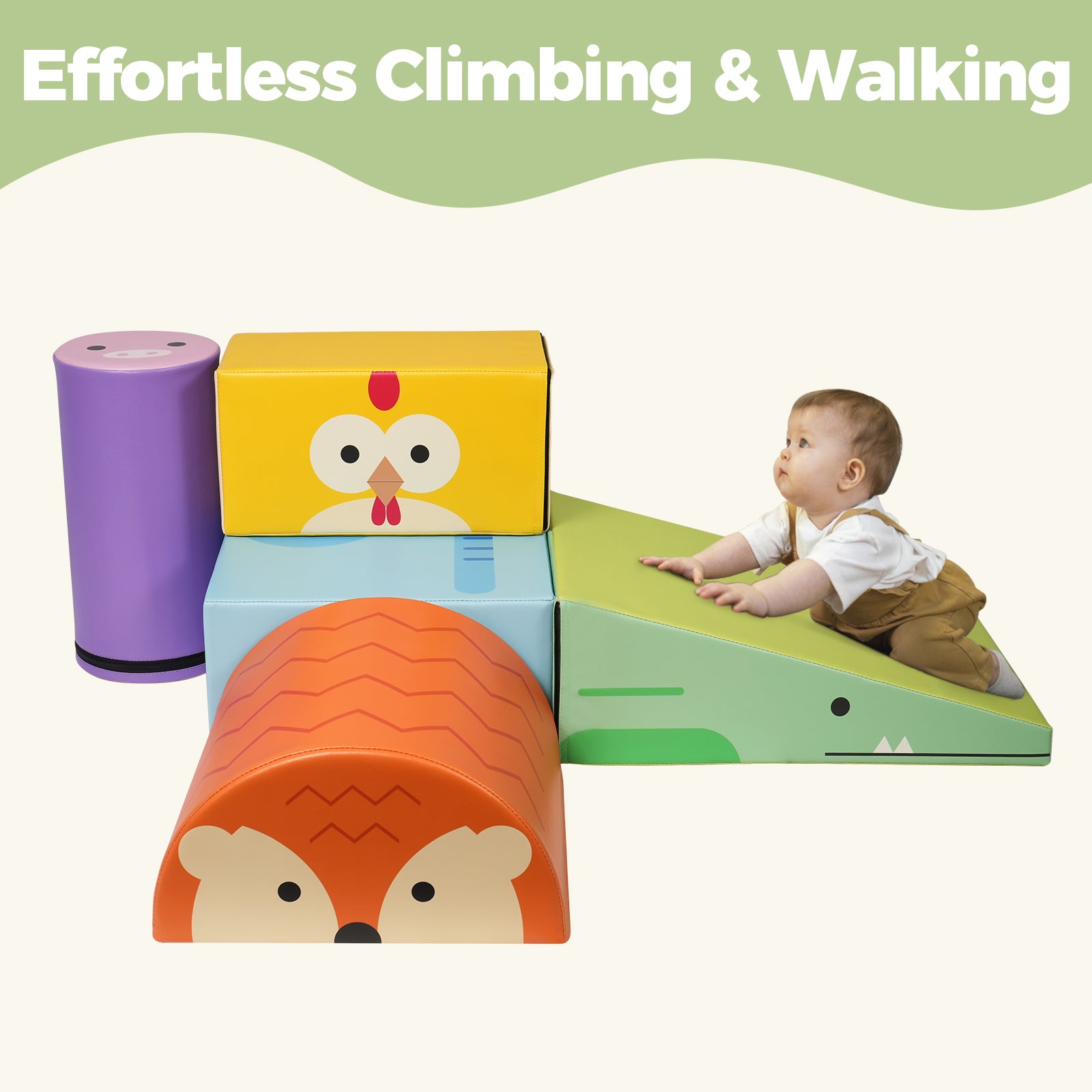 Kangaroo Hoppers 5-Piece SoftPlay Safari Climber Set