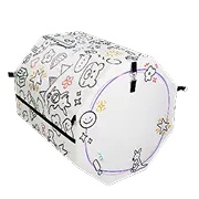 Kangaroo Hoppers Octagon Trainer Mat for Kids Doodle Fun Design