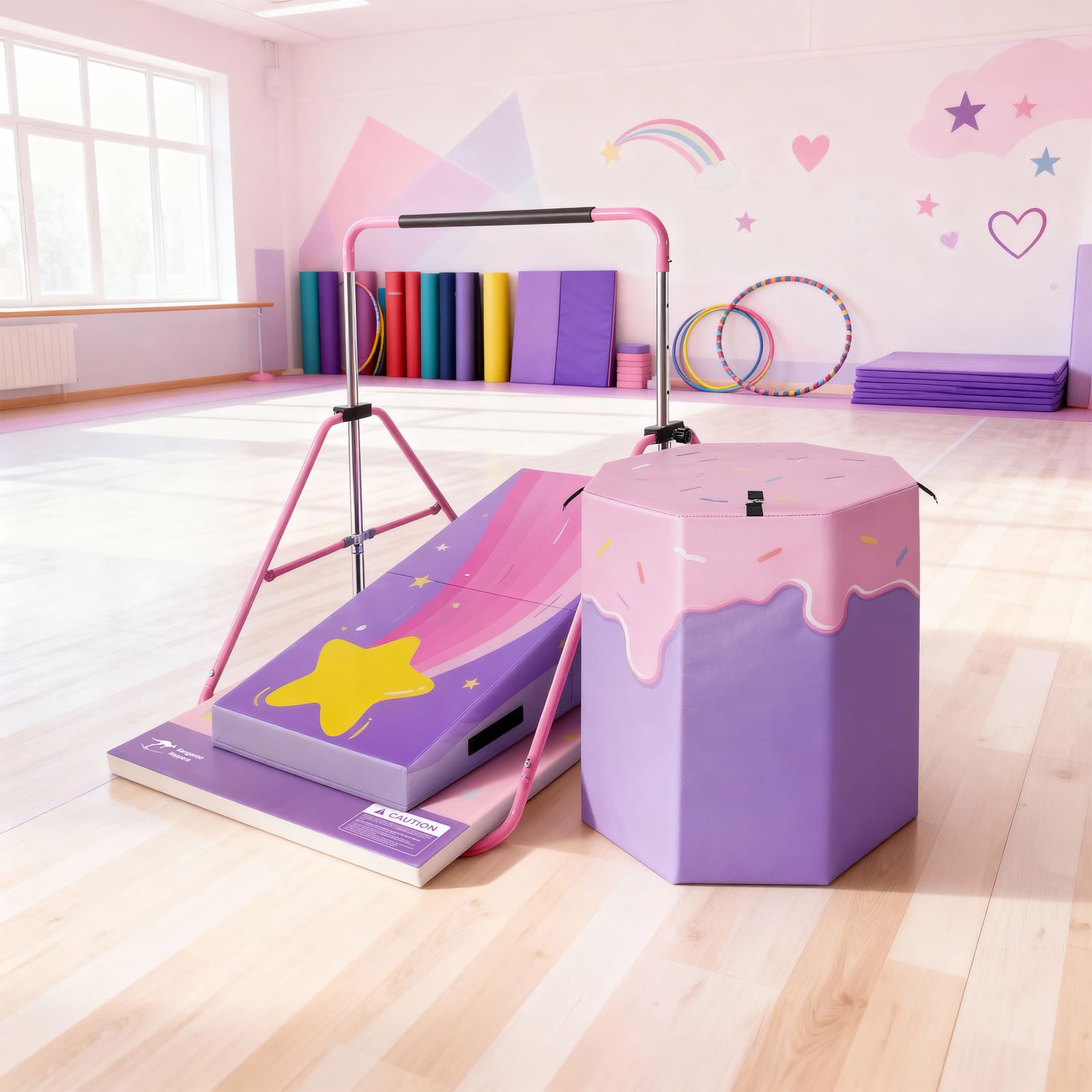 Kangaroo Hoppers All-in-One Gymnastics Equipment Set(M）