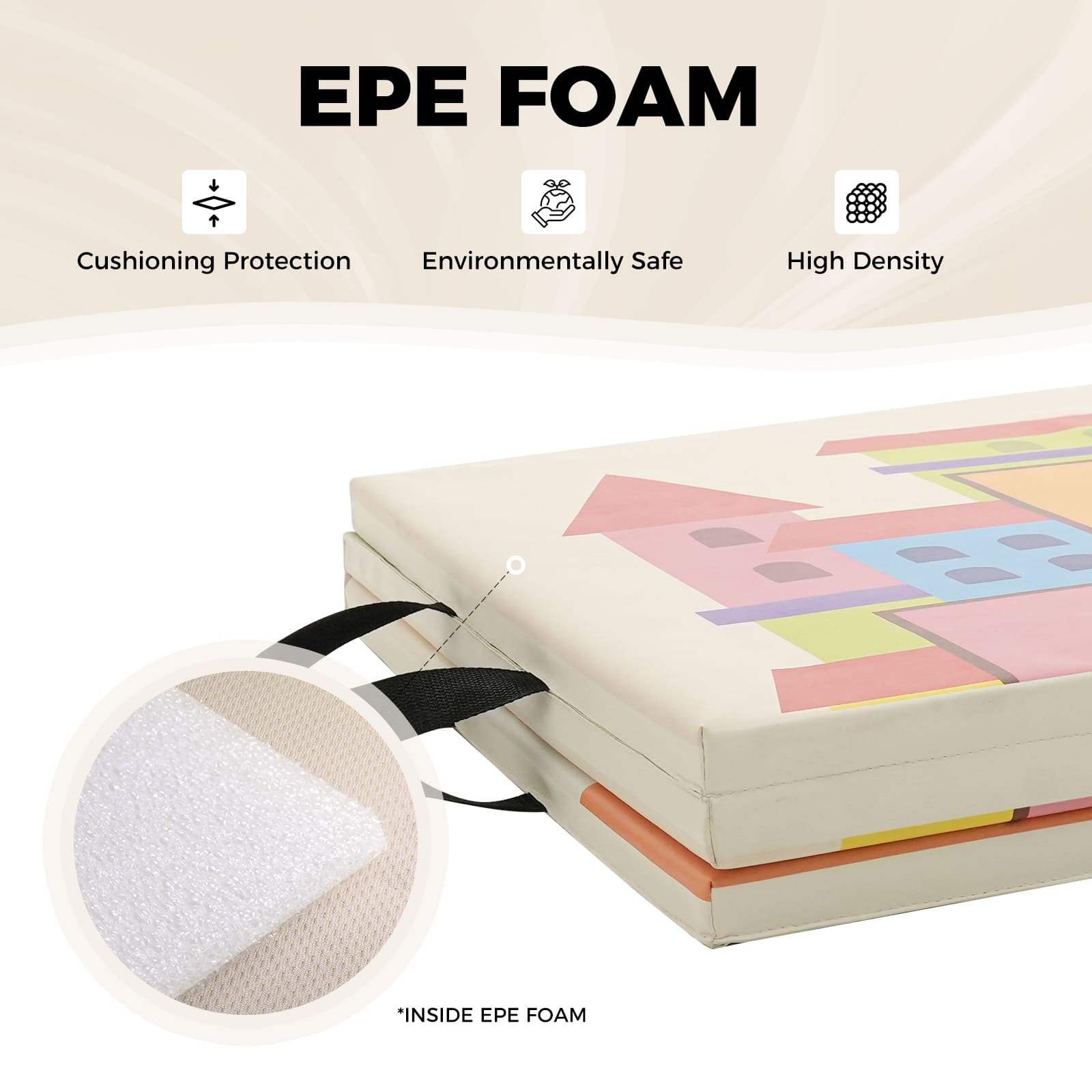 Kangaroo Hoppers gymnastics mat made of EPE foam
