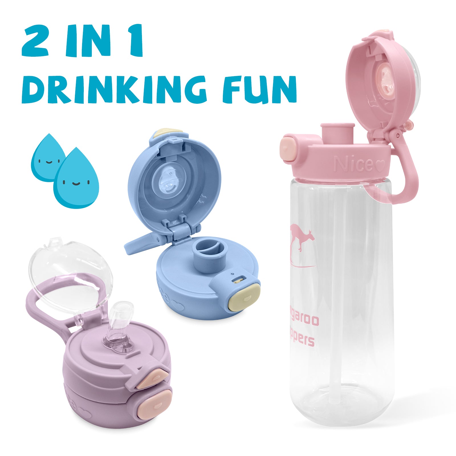 Kangaroo Hoppers Kids' Water Bottle