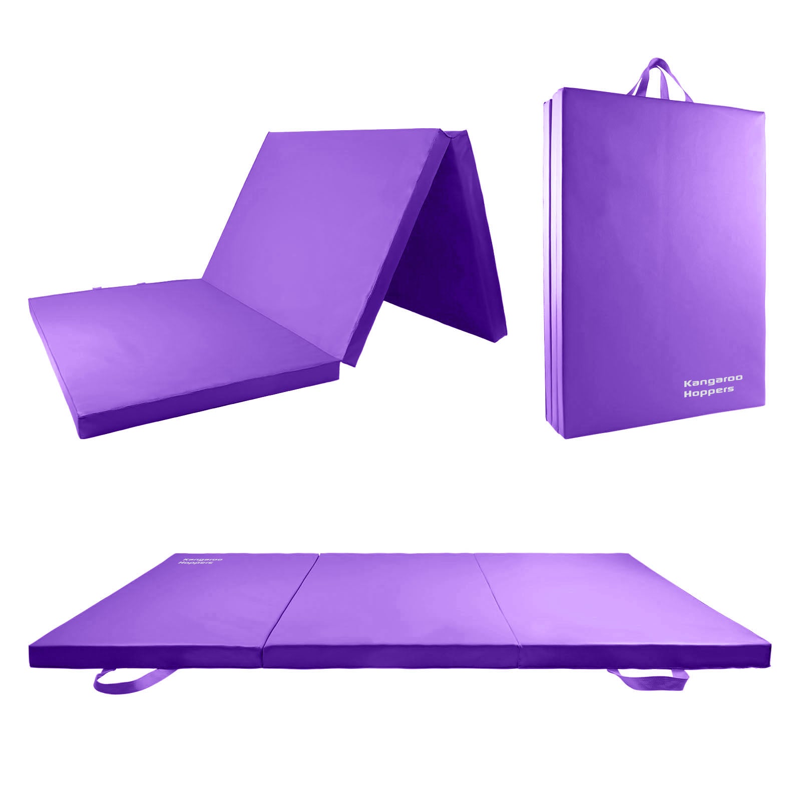 35.5" x 70.5" x 2.1" Tri-Fold Gymnastics Mat with Carrying Handles