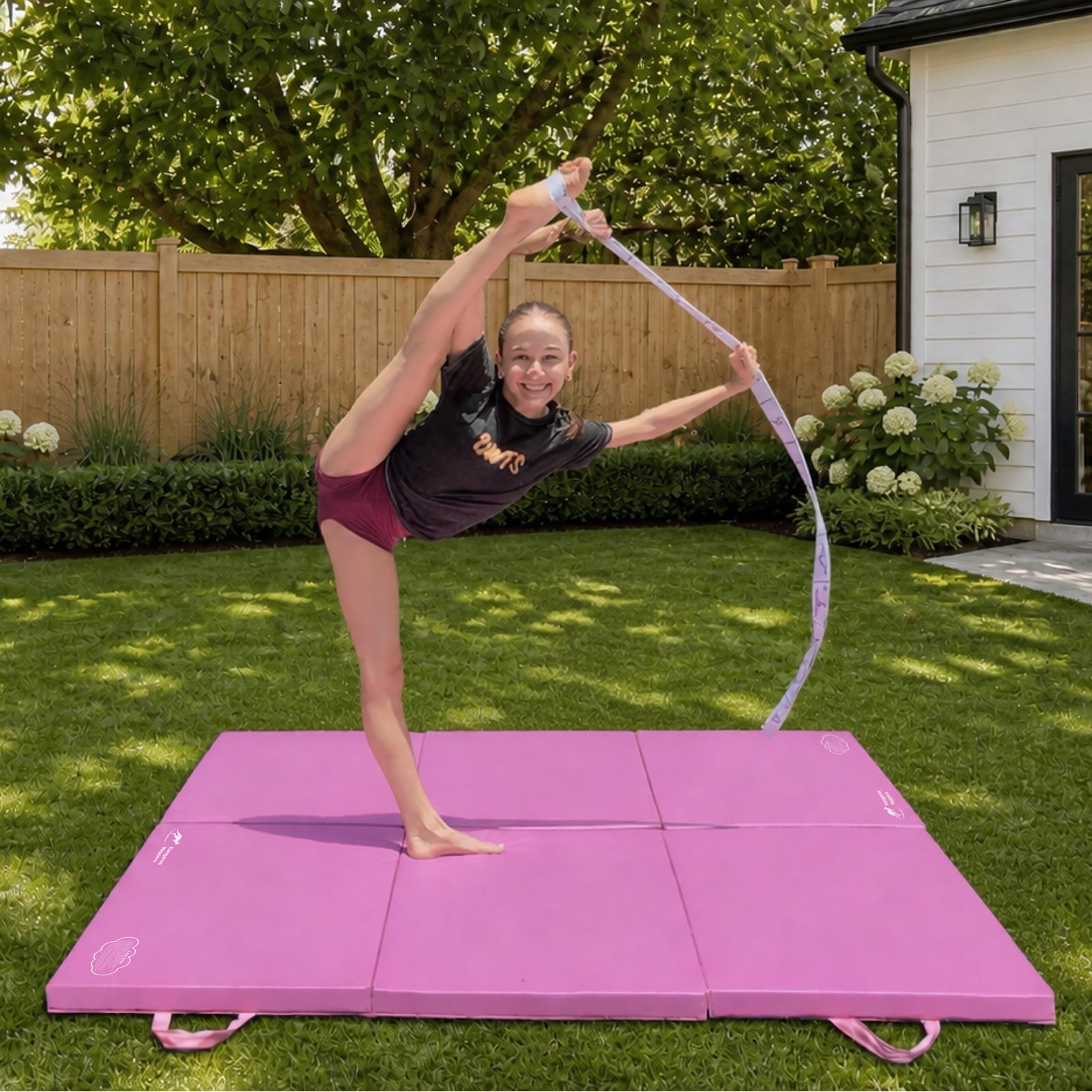 Kangaroo Hoppers Gymnastics Training Mat & Resistance Band Set