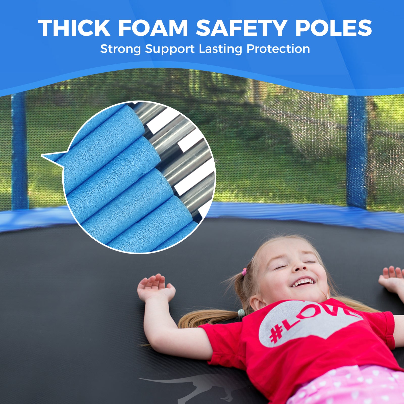 Kangaroo Hoppers 10/12/14/15FT Trampoline for Kids & Adults