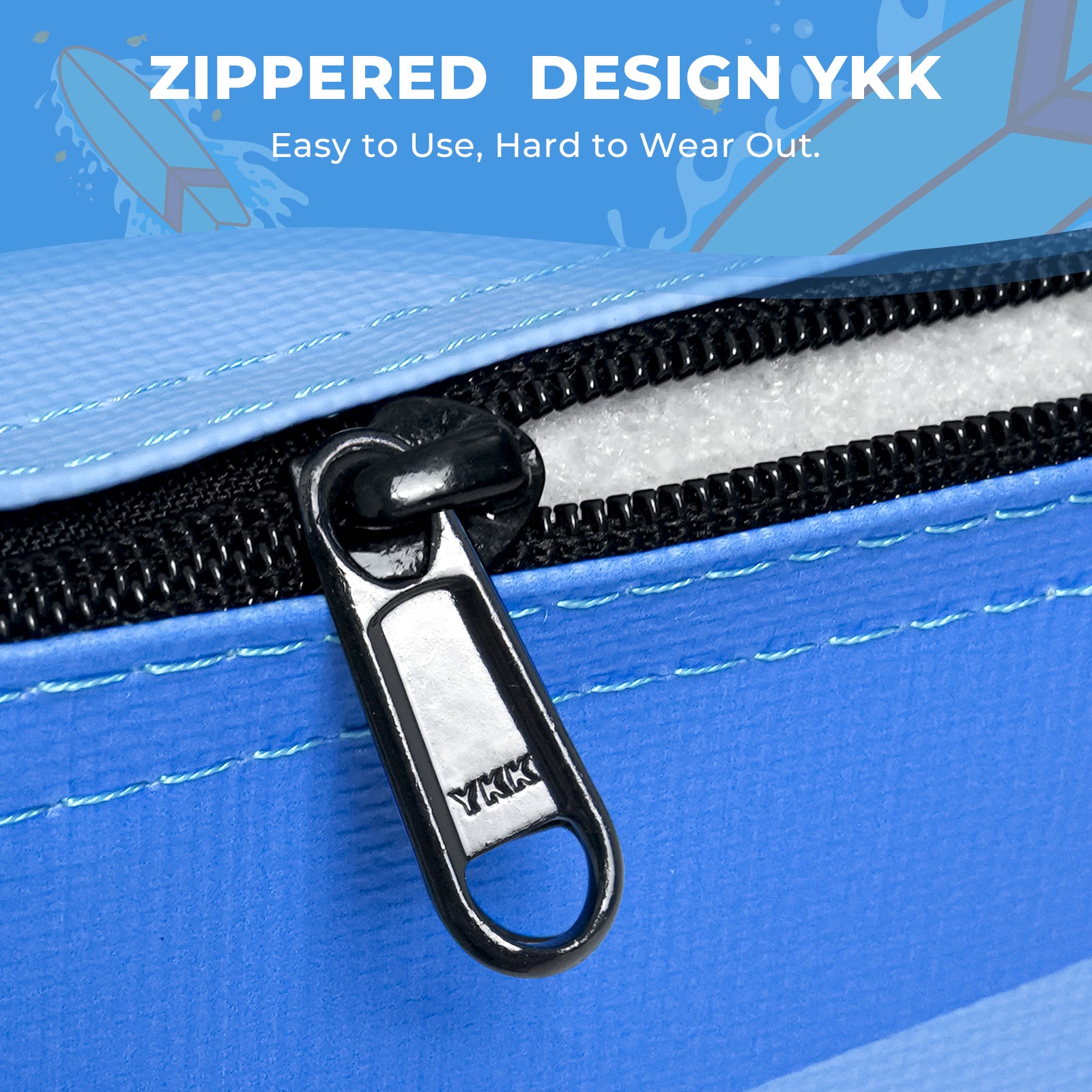 Kangaroo Hoppers Foldable Gymnastics Tumbling Cheese Wedge Mat (M/L) –Surfboard and Shooting Star Designs