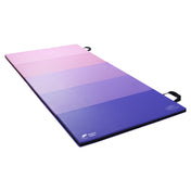 Kangaroo Hoppers Morandi Color Block Gymnastics Mat in purple and pink gradient with black handles