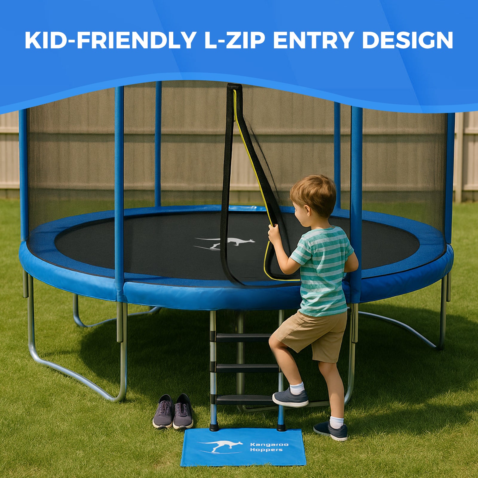 Kangaroo Hoppers 10/12/14/15FT Trampoline for Kids & Adults