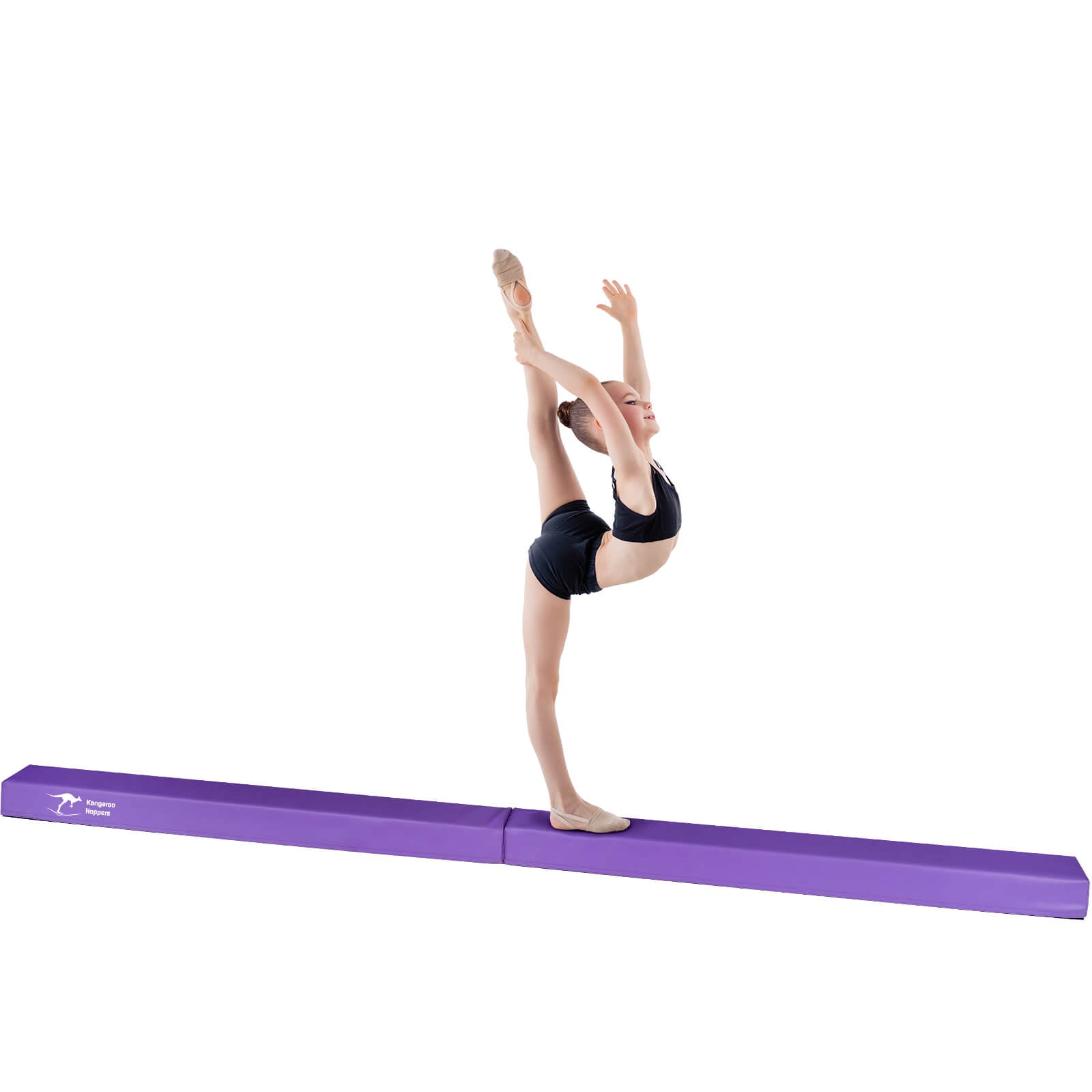 8FT Folding Gymnastics Balance Beam for Kids
