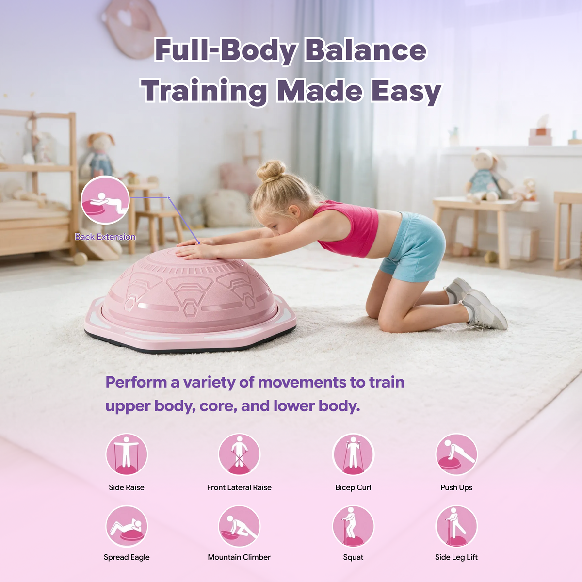 Kangaroo Hoppers Kids Balance Trainer with Music & Lights