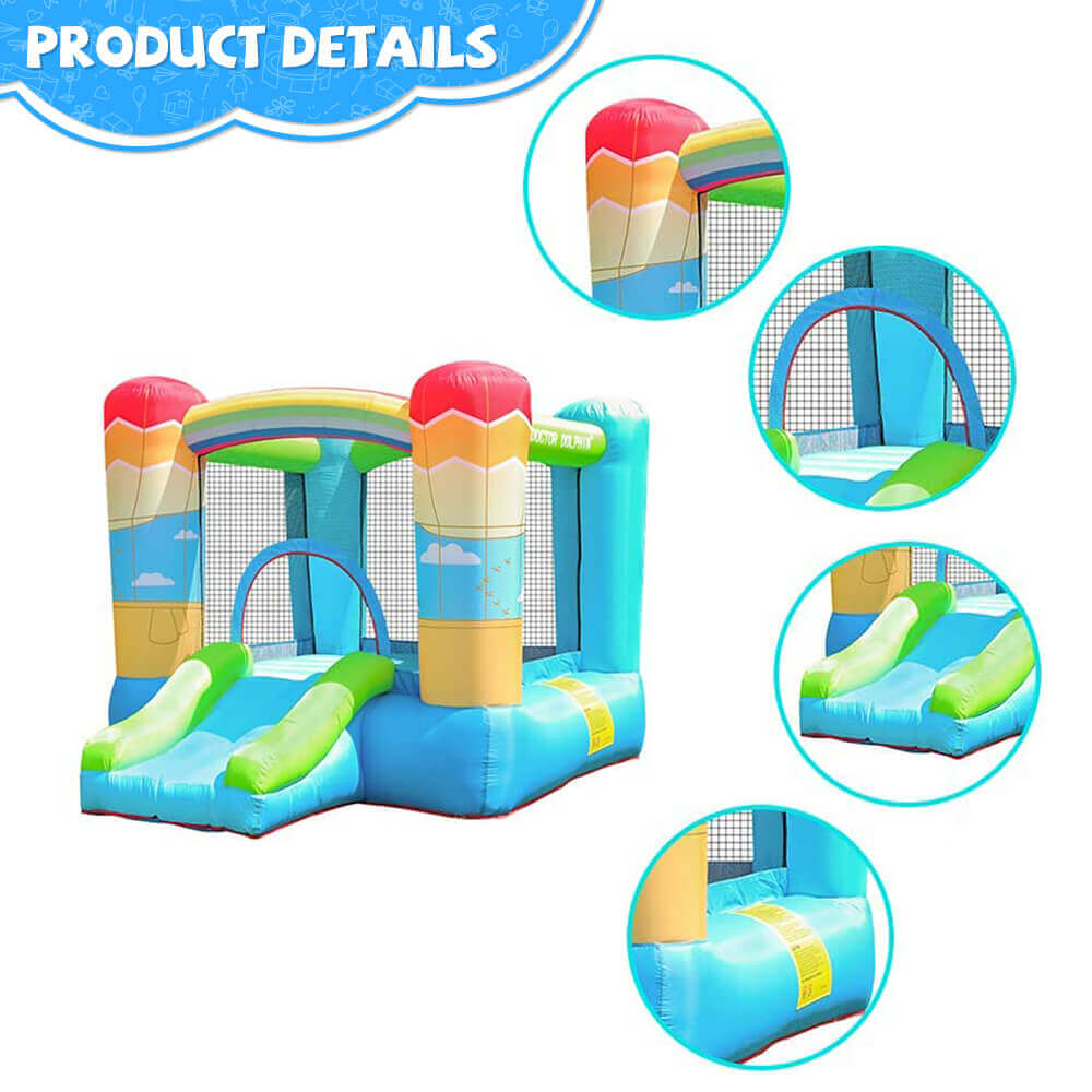 Inflatable Bouncy House with Slide & Blower