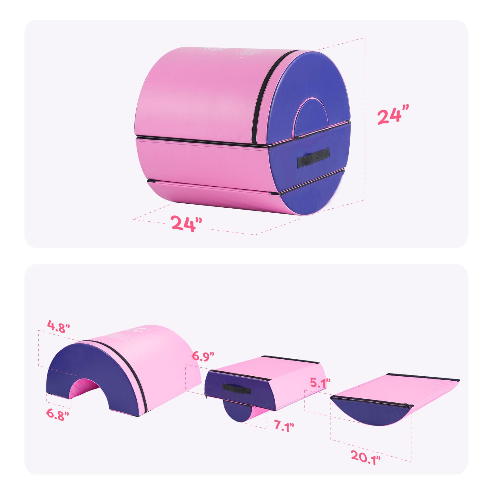Kangaroo Hoppers 4-in-1 Modular Training Roller Size