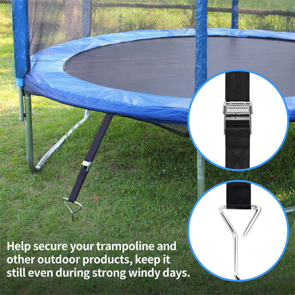 Kangaroo Hoppers Heavy Duty Trampoline Anchor Kit - Set of 4