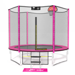 KangarooHoppers 10FT Round Trampoline with Enclosure