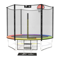 KangarooHoppers 10FT Round Trampoline with Enclosure