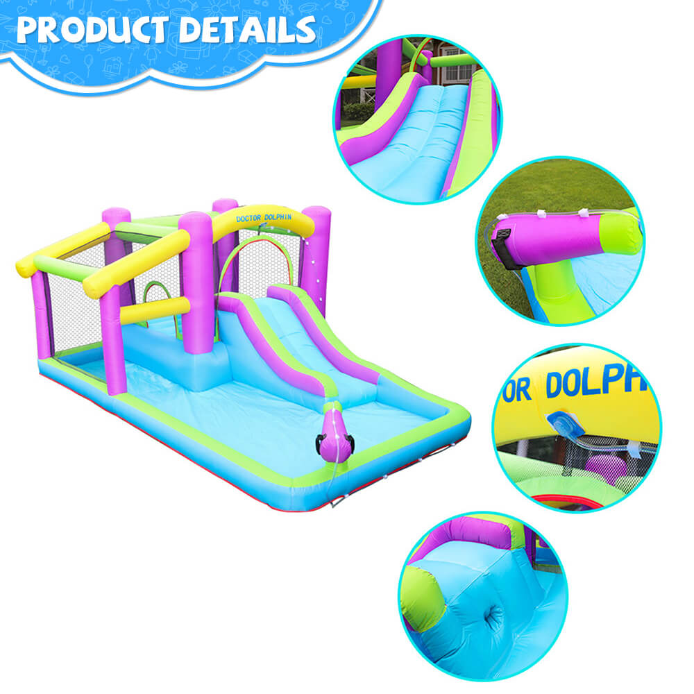 Inflatable Bouncy House Jumping Castle with Slide & Water Tube for Sale