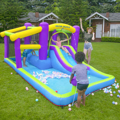Inflatable Bouncy House Jumping Castle with Slide & Water Tube for Sale